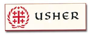 1201 Usher Badge