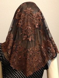 BRNSM Brown Spanish Style Mantilla